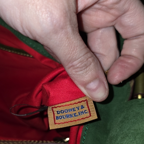 Dooney & Bourke Olive Green Satchel - Picture 8 of 12